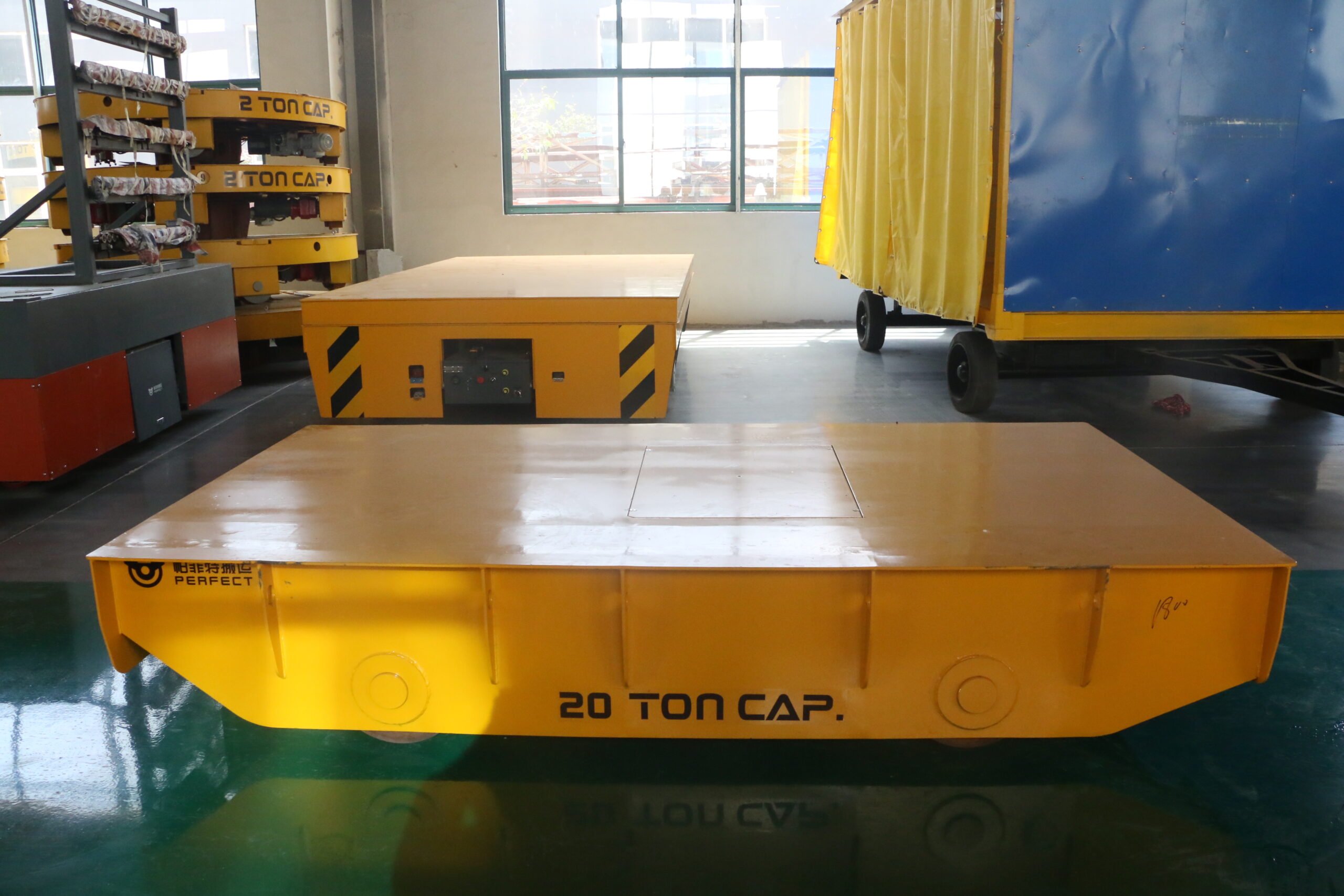 300 Tons steel tube machinery transfer carts manufacturer