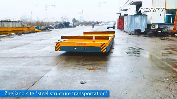 20 ton transfer wagon to move steel structure for steel plant