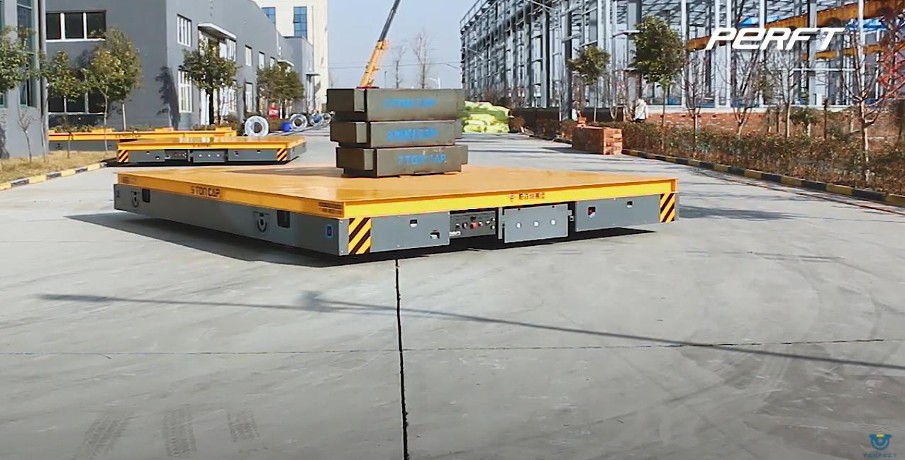 5 tons Motor Trackless trolley For Material Transfer