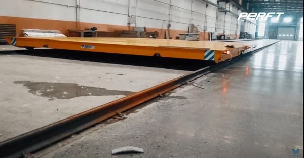 Steerable Transfer Carts Tundish Transfer Car Rail Guided Heavy Duty Die Transfer Trolley