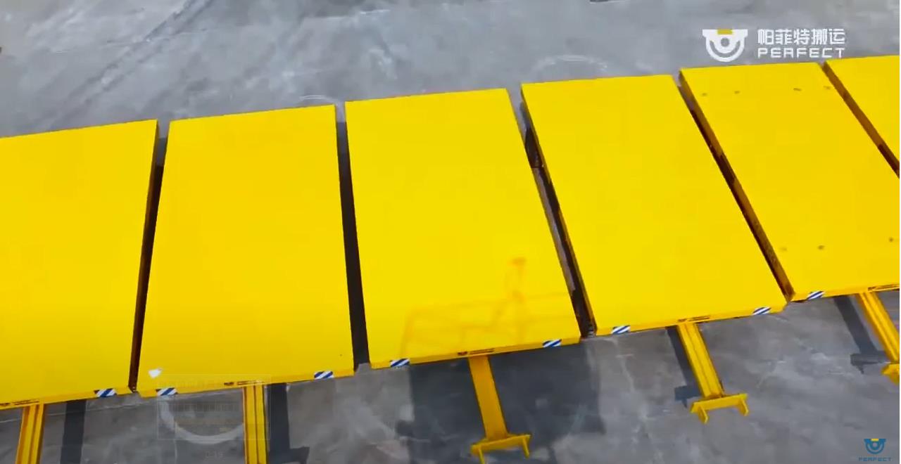 Towing trolley flat car trailer for material handling with tow device ...