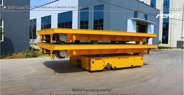 Transfer cart Loading 30 tonns handling billets for steel plant