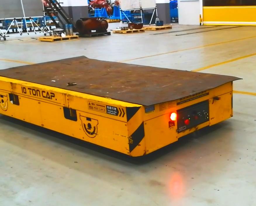 10 Tons trackless transfer bogie transport steel plate--Perfte Transfer Car